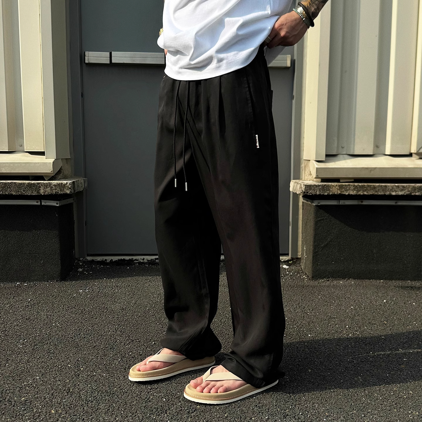 自留~夏季莱赛尔天丝麻料休闲裤