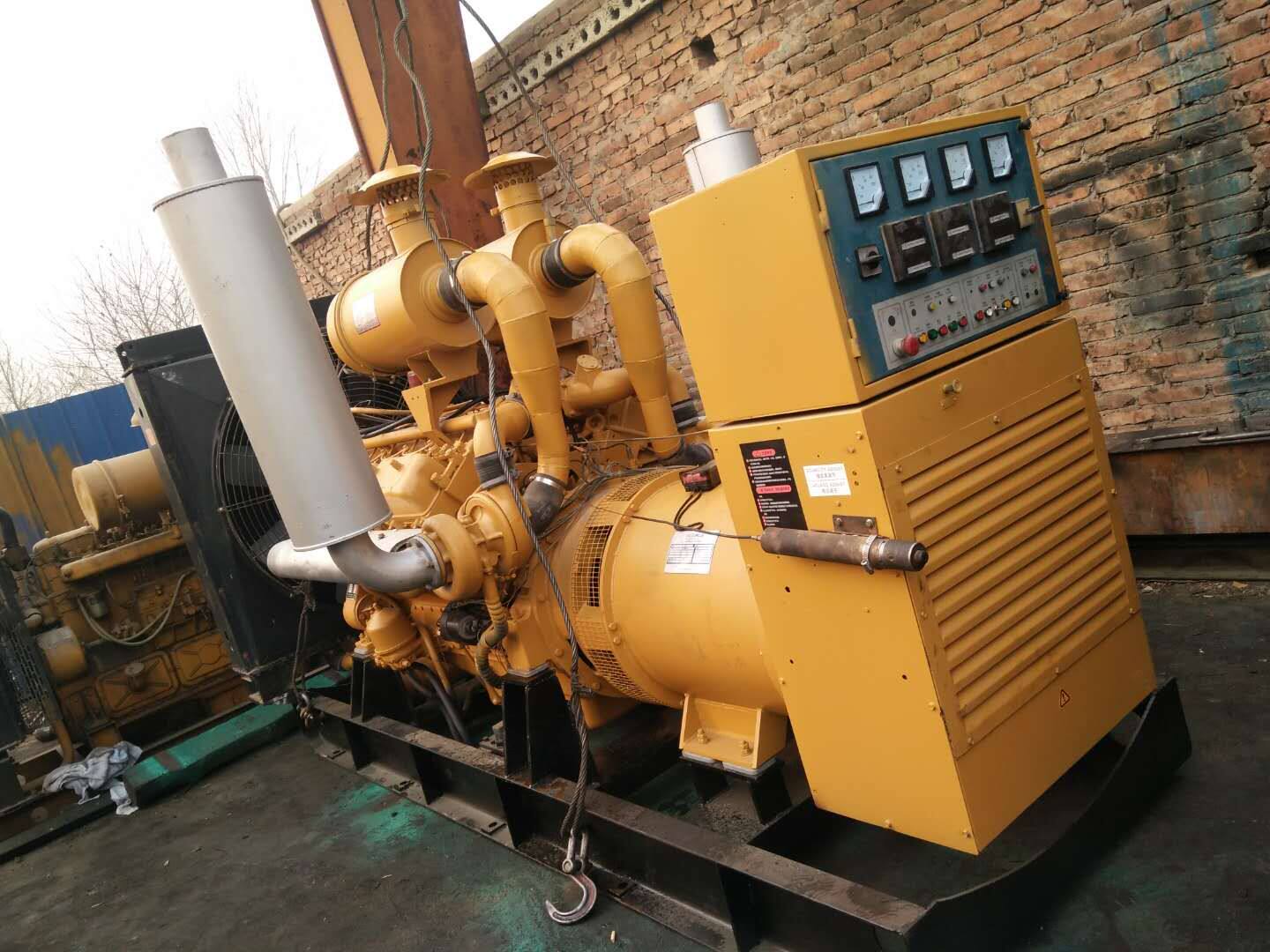 二手现货上柴12缸柴油发电机组300千瓦马拉松发电机