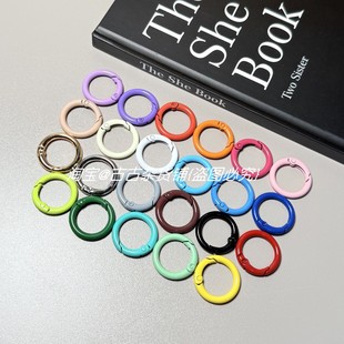 包包圆环配件金属扣包包肩带斜跨扣环弹簧圈开口环钥匙扣手机挂环