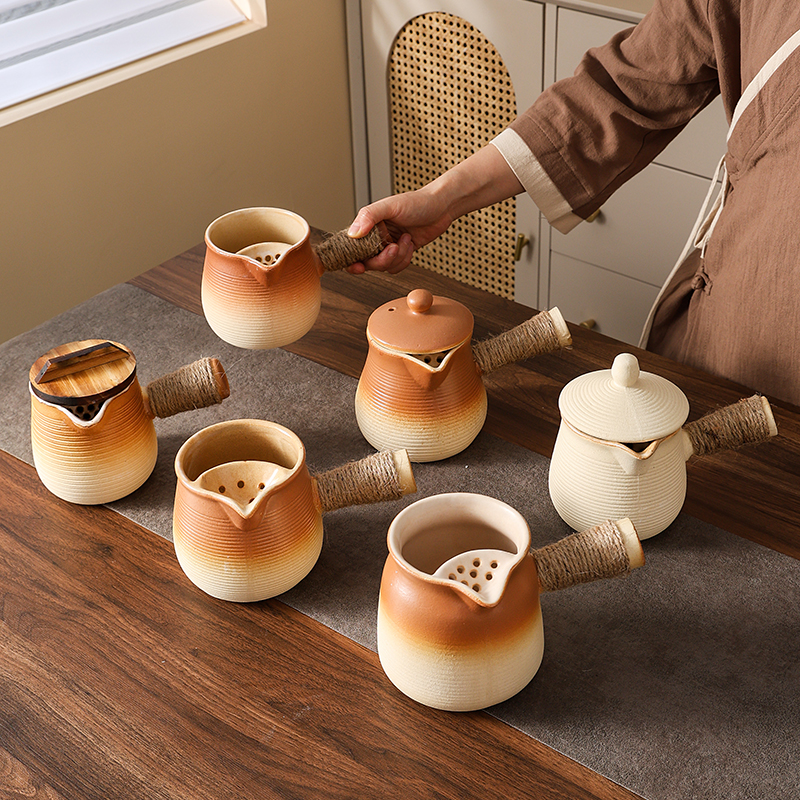 围炉煮茶侧把罐罐壶家用烤奶茶壶户外网红煮茶炉器碳烤火炉可干烧