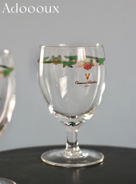 Adoooux孤品新 华伦天奴玻璃质感圆肚酒杯果汁杯送礼家居摆件收藏