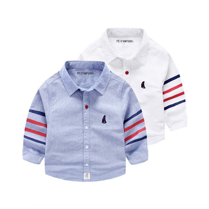 Chemise enfant à manche longue - Ref 2083430 Image 1