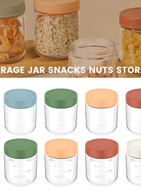 4Pcs Overnight Oats Container 500ml Milk Fruit Salad Food