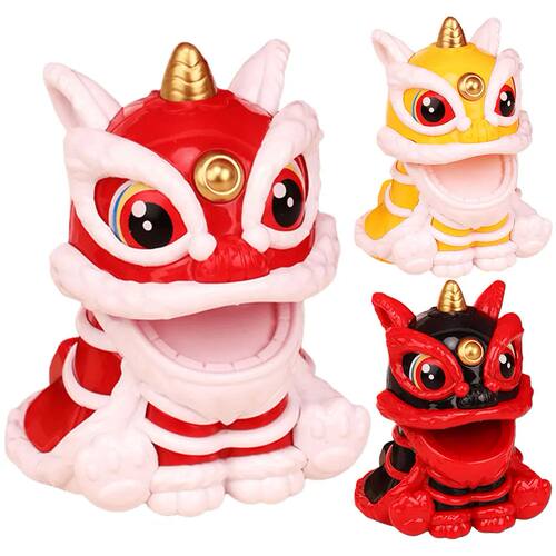 Chinese Style Lion Dance Figure New Year Home Decoration