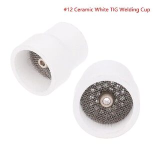 12/16# White Ceramic Nozzle Alumina Cup For WP9/20/17/18/26