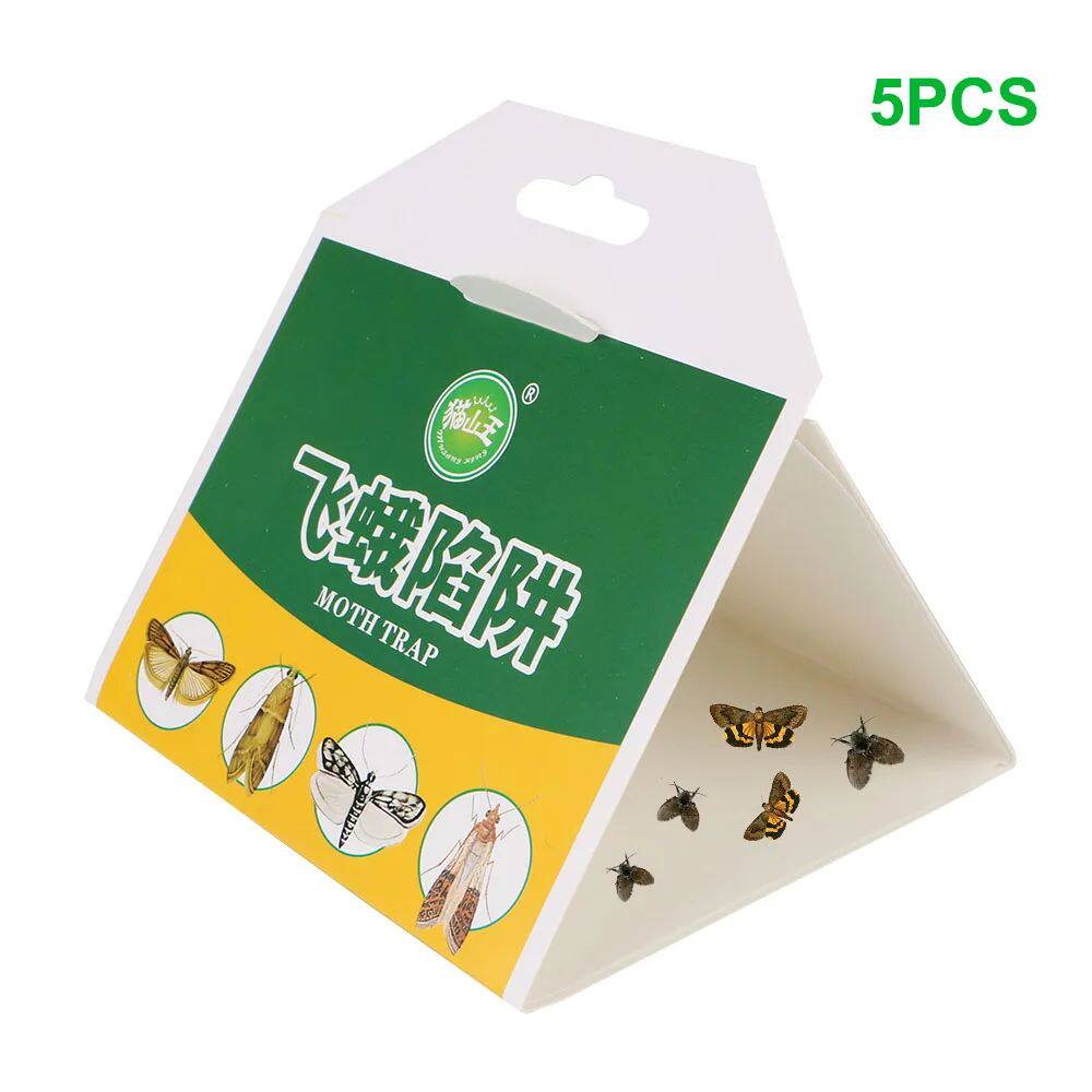 Moths Pheromone Killer Sticky Glue Trap 5pcs Moth Traps