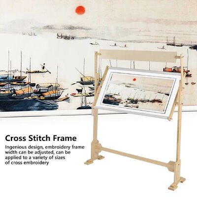 Adjustable Needlework Stand Wood Embroidery Frame Large