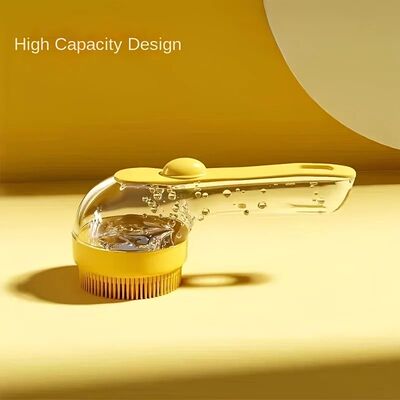 1PC Pet dog bath brush long handle massage brush grooming