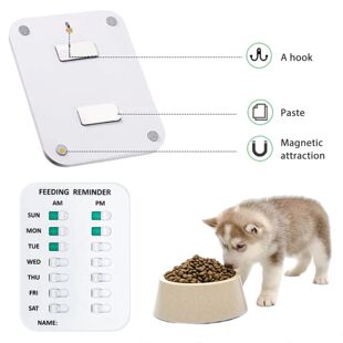 Magnetic Pet Reminder Chart wtih Indication Feeding