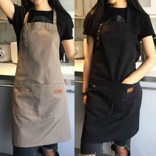 Coffee Kitchen Shop Supplies Bib Apron Barber