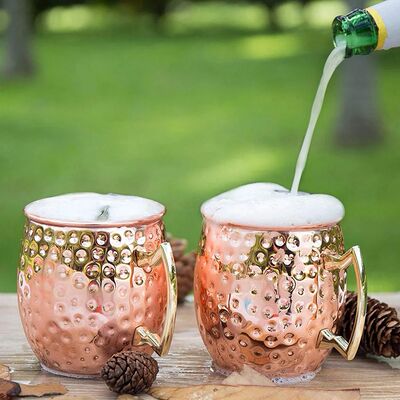 500ML Drinking Cup Champagne Stainless Steel Copper Plated