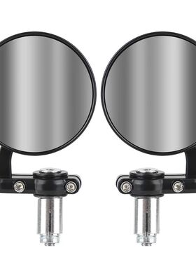 Handle Bar End Mounting Motorcycle Mirrors Rearview Side