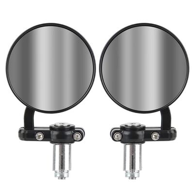 Handle Bar End Mounting Motorcycle Mirrors Rearview Side