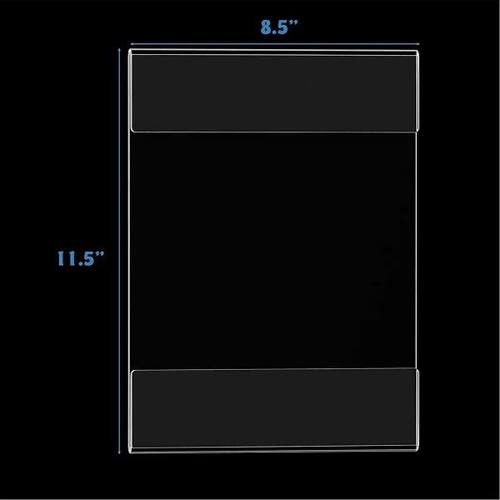 Utility Design 5pcs A4 Wall Mount 8.5x11 Clear Acrylic Sign
