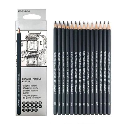 14Pcs/pack Drawing Pen Ultra Fine Line Marker Black Sketch