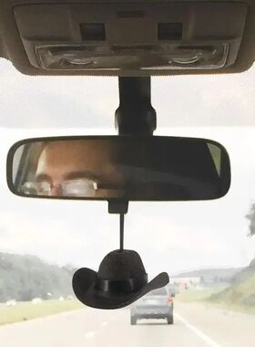 Fabric Cowboy Hat Car Hanging Ornament Fun Decor Uses for