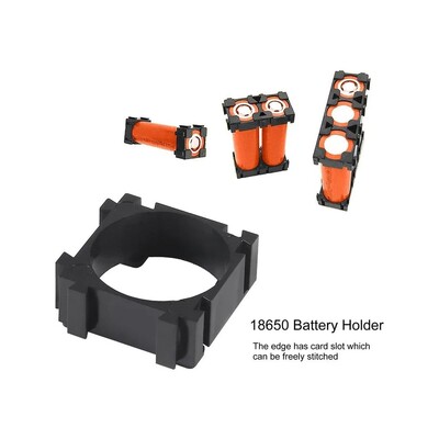 100Pcs 18650 Lithium Battery Holder, Plastic Battery Pack