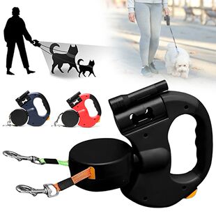 Rope Traction Retractable Dog LED Lights With Dual