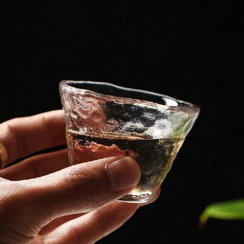 1Pc Creative Hammered Glass Kung Fu Tea Cup Home Thickened