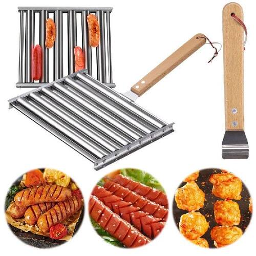 Hot Dog Roller Sausage Roller Rack Stainless Steel Hot Dog