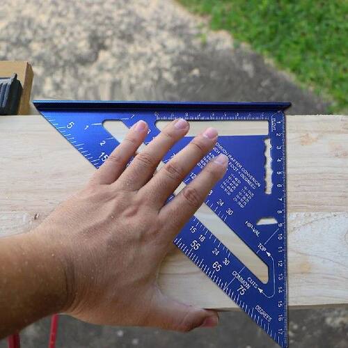7 Inch Triangle Ruler Aluminum Alloy Speed ??Square Angle