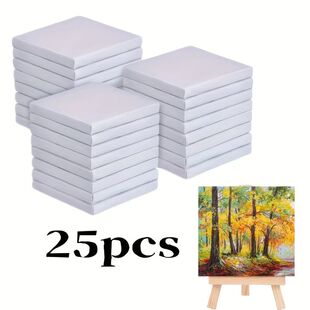 25 mini square drawing boards, high-quality oil and