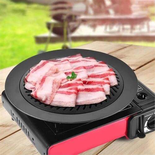 Utility Design Aluminum Korean Grill Portable Round