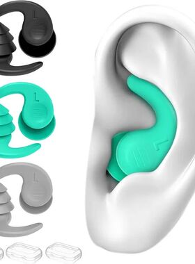 Swimming Ear Plugs,  Waterproof Reusable Silicone Swim
