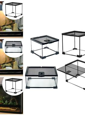 Glass Reptile Terrarium Sturdy Ventilated Hatching