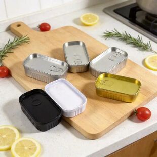 Tinplate Mini Metal Box Creative Sardine Can Shaped Storage