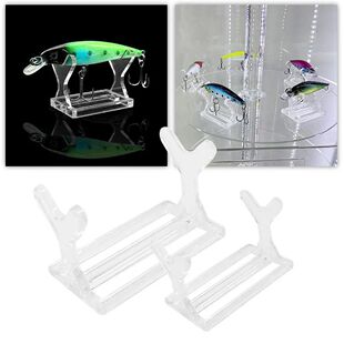 Showing Fishing Bait Stand Display Lure Acrylic