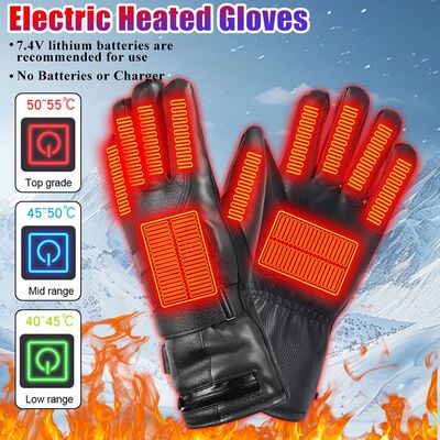 Rechargeable Heated Gloves 3 Temperature Levels Waterproof