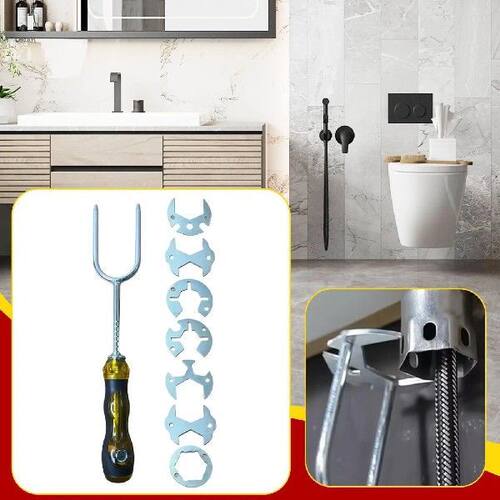 Multifunctional Adjustable Sink Wrench Stainless Steel