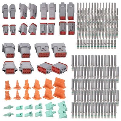 188PCS Deutsch DT Gray Connector Kit with 16 Solid Contacts