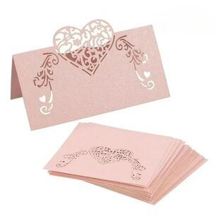 Heart Name 2026 Bag Cards Wedding Place 20PCS Shape