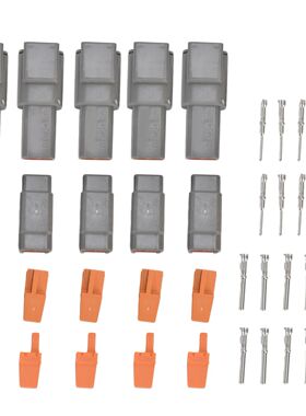 5 Sets Waterproof Connectors 2 Pin Electrical DTM Connector