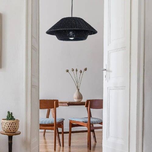 Paper Rope Lamp Shade Ceiling Fan Light Bulb Cover