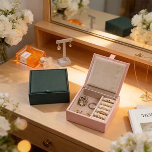 Perfect Companion Gift Mini Leather Jewelry Case with