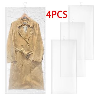 4Pcs Hanging Vacuum Storage Bag for Clothes Compressed
