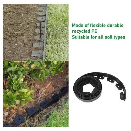 Landscape Edging Kit Lawn Edging Include 15 Spikes PE