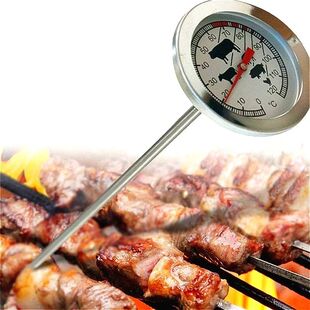 Probe Meat Stainless Pocket for BBQ Gauge Steel Thermometer