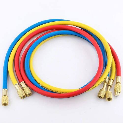 R410A 1/4'' SAE AC Charging Hose Set 500 PSI For Air