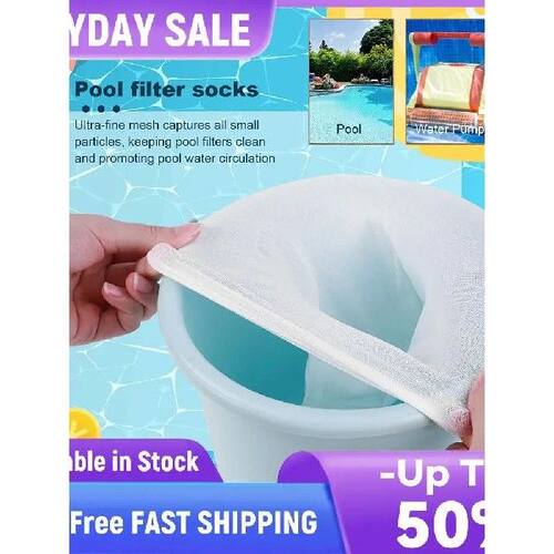 5/10 Pack Pool Skimmer Socks Cleans Debris and Leaves