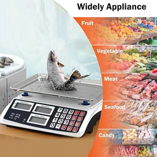 40kg/1g Price Computing Scale with Stainless Steel Plate