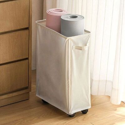 Yoga Mat Storage Basket Large Capacity Oxford Cloth Rolling
