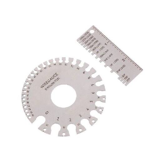 0-36 Round AWG SWG Wire Gauge Thickness Ruler Gauge