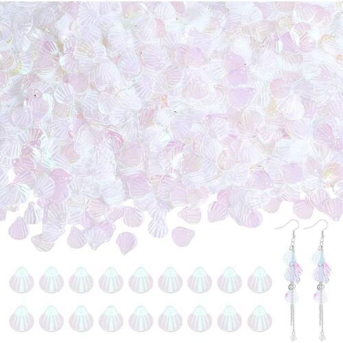 2000Pcs Seashell Sequins 220G Resin Shell Loose Sequins