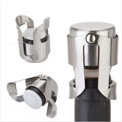Champagne Bottle Stopper Stainless Steel Vacuum Sealed