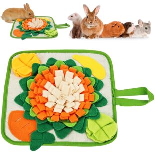 Small Hedgehogs Rabbit Mat Toy for Feeding Foraging Animal