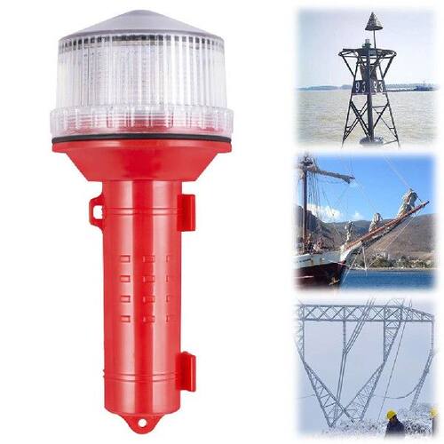 Solar Charging LED Flashing Torch Light 65 Degree Anti-Fog